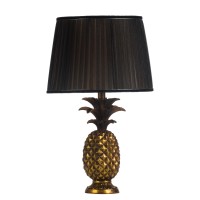 Vintage Style Gold Pineapple Table Lamp