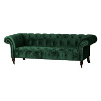 Matisse Velvet Three Seat Chesterfield Sofa