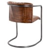 Cigar Brown Leather Dining/Office Chair 
