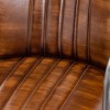 Cigar Brown Leather Dining/Office Chair 