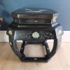 1920's Chinese Black Lacquered  Side Table 