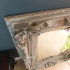 Large Silver Beveled Glass Mirror