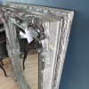 Large Silver Beveled Glass Mirror