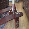 Mid C Ox Blood Red Egyptian Camel Stool