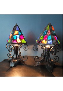 PAIR OF 1950’S VINTAGE ‘VOLCANO’ LAMPS