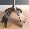 Vintage Gothic steel forged standard lamp