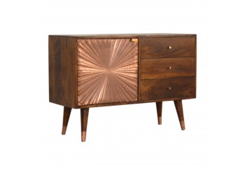 Copper Burst Cabinet With Drawers