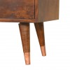 Copper Burst Cabinet With Drawers